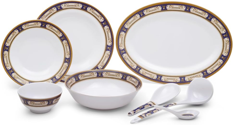 Royalford 56pcs Elegant Melamine Dinnerware Sets for Family Meals, Premium Bowls Sets, Spoons, Rice Plates, Ladle, Entire complete Set - Gentle Brown, RF12490 - Al Kabayel Discount CentreRoyalford 56pcs Elegant Melamine Dinnerware Sets for Family Meals, Premium Bowls Sets, Spoons, Rice Plates, Ladle, Entire complete Set - Gentle Brown, RF12490Dinnerware SetsROYALFORDAl Kabayel Discount Centre