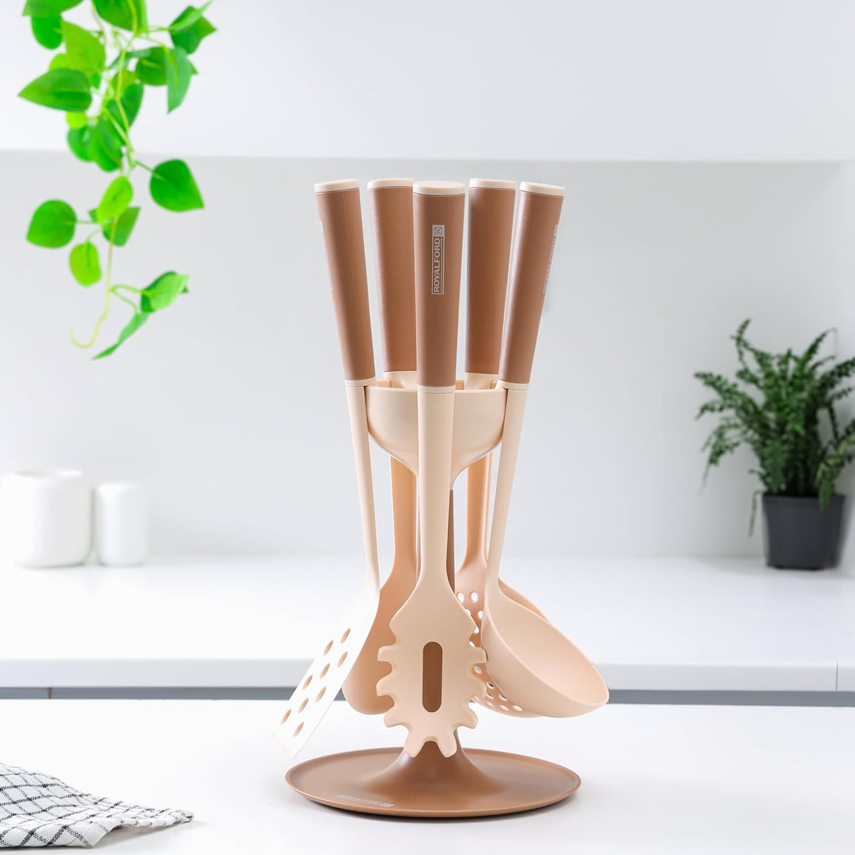 Royalford 6 Pieces Nylon Cooking Kitchen Tools RF12582 Nonstick Cookware Utensils Set with Handles Non Toxic Turner Ladle Spoon Skimmer Pasta Spoon Slotted Spoon Dishwasher Safe Heat Resistant - Al Kabayel Discount CentreRoyalford 6 Pieces Nylon Cooking Kitchen Tools RF12582 Nonstick Cookware Utensils Set with Handles Non Toxic Turner Ladle Spoon Skimmer Pasta Spoon Slotted Spoon Dishwasher Safe Heat ResistantKitchen Utensils & GadgetsROYALFORDAl Kabayel Discount Centre