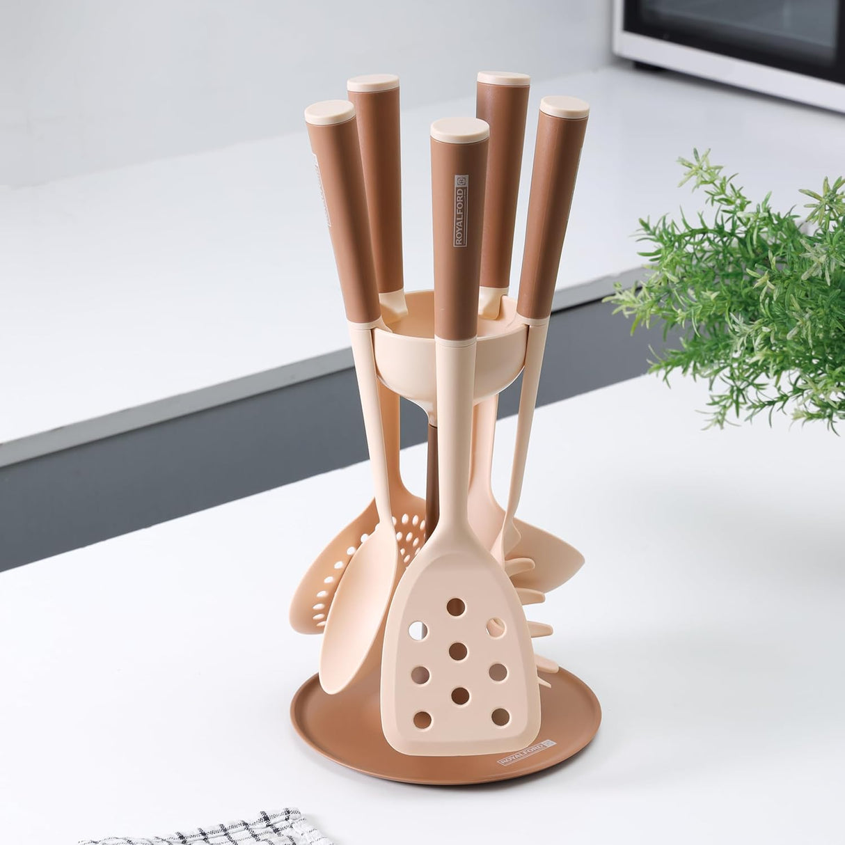 Royalford 6 Pieces Nylon Cooking Kitchen Tools RF12582 Nonstick Cookware Utensils Set with Handles Non Toxic Turner Ladle Spoon Skimmer Pasta Spoon Slotted Spoon Dishwasher Safe Heat Resistant - Al Kabayel Discount CentreRoyalford 6 Pieces Nylon Cooking Kitchen Tools RF12582 Nonstick Cookware Utensils Set with Handles Non Toxic Turner Ladle Spoon Skimmer Pasta Spoon Slotted Spoon Dishwasher Safe Heat ResistantKitchen Utensils & GadgetsROYALFORDAl Kabayel Discount Centre