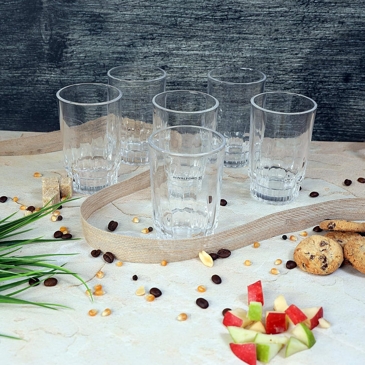 ROYALFORD 6pcs Glass Tumbler Set 266ml - RF1385 - Al Kabayel Discount CentreROYALFORD 6pcs Glass Tumbler Set 266ml - RF1385Drinkware SetsROYALFORDAl Kabayel Discount Centre