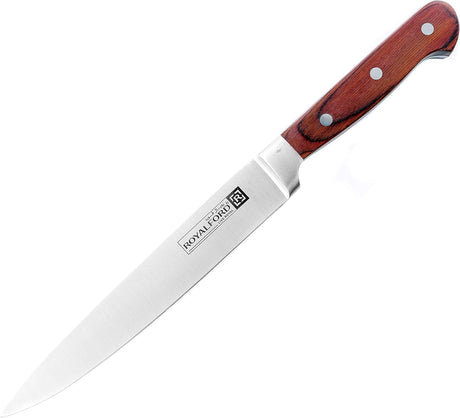 RoyalFord 8'' Stainless Steel Slicer Knife, RF4111 - Silver/Brown - Al Kabayel Discount CentreRoyalFord 8'' Stainless Steel Slicer Knife, RF4111 - Silver/BrownKitchen Utensils & GadgetsROYALFORDAl Kabayel Discount Centre