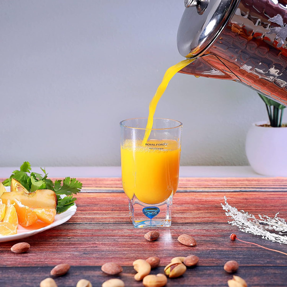 Royalford Acrylic Glass With Crystal Base - Water Cup Drinking Glass 240ml - Al Kabayel Discount CentreRoyalford Acrylic Glass With Crystal Base - Water Cup Drinking Glass 240mlTumblerROYALFORDAl Kabayel Discount Centre