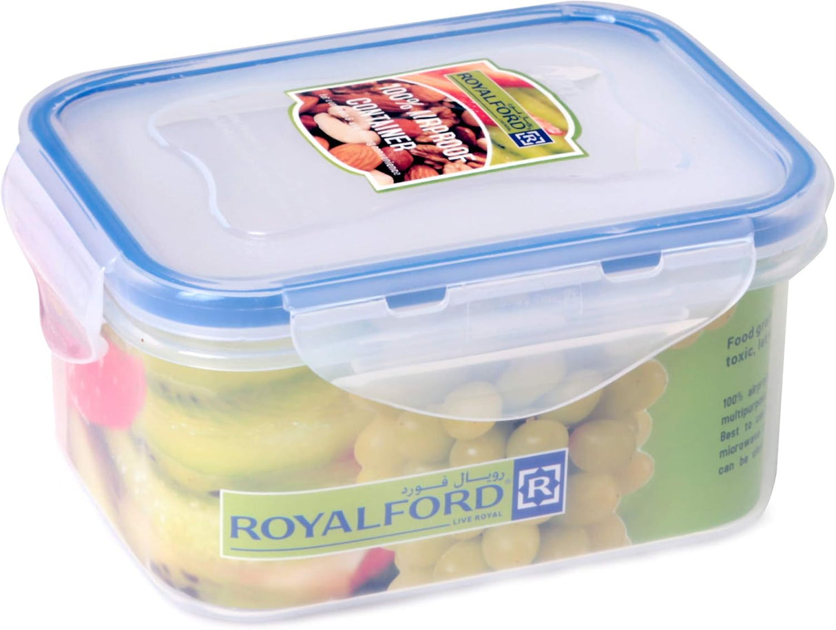 ROYALFORD Air - Tight Rectangular Food Container 500ml, 13.5cm*10cm*7cm - RF5890 - Al Kabayel Discount CentreROYALFORD Air - Tight Rectangular Food Container 500ml, 13.5cm*10cm*7cm - RF5890Food ContainersROYALFORDAl Kabayel Discount Centre