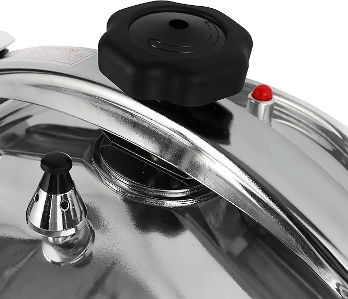 Royalford Aluminum Pressure Cooker - Equipped with Multi - Safety Device and Unique Indicator Durable Alloy Construction Firm Handles Compatible Gas Silver 11L, RF11176 - Al Kabayel Discount CentreRoyalford Aluminum Pressure Cooker - Equipped with Multi - Safety Device and Unique Indicator Durable Alloy Construction Firm Handles Compatible Gas Silver 11L, RF11176Pressure CookersROYALFORDAl Kabayel Discount Centre