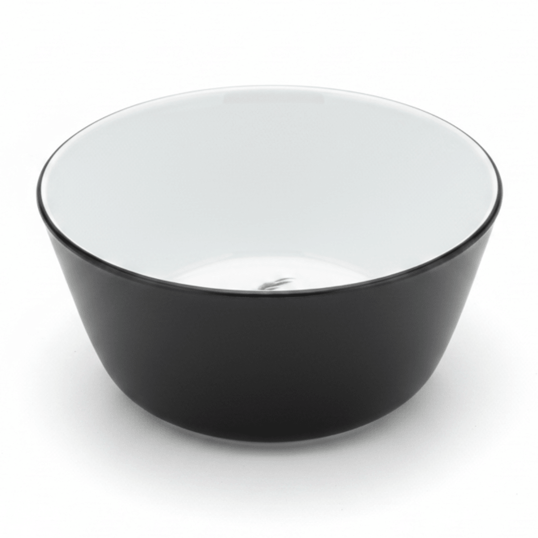 Royalford Black & White Melamine Bowl with Green Leaf Design 6 Inch - Al Kabayel Discount CentreRoyalford Black & White Melamine Bowl with Green Leaf Design 6 InchBowlsROYALFORDAl Kabayel Discount Centre