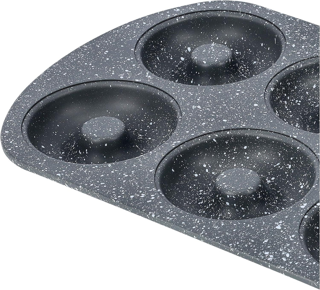 Royalford Carbon Steel 6 - Cavity Donut Pan 32cm*21cm*2.3cm, 8cm Donut Dia, Granite Coated Interior, RF9905 - Al Kabayel Discount CentreRoyalford Carbon Steel 6 - Cavity Donut Pan 32cm*21cm*2.3cm, 8cm Donut Dia, Granite Coated Interior, RF9905Frying Pans & SkilletsROYALFORDAl Kabayel Discount Centre