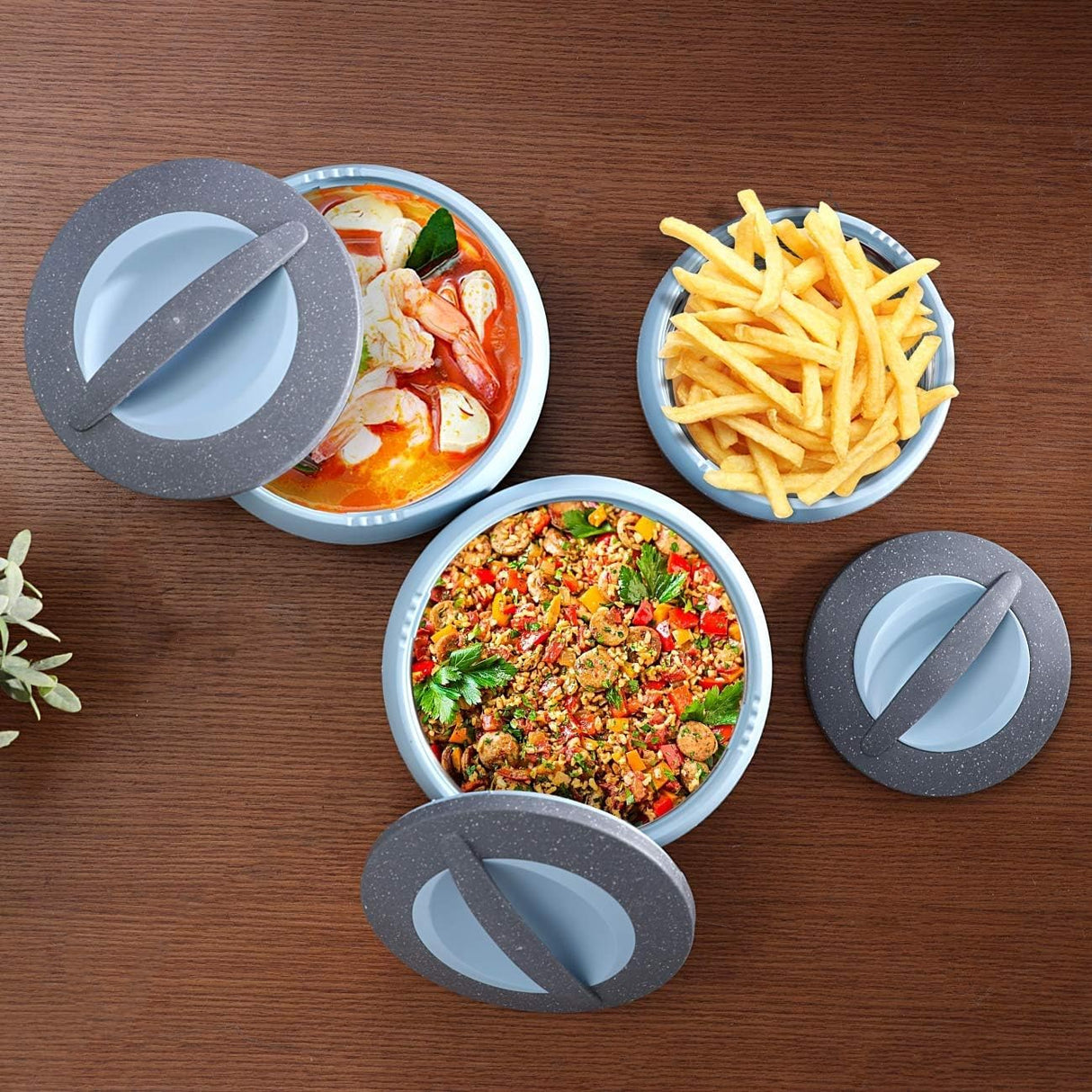 ROYALFORD Cosmos Insulated Casserole Set 3pcs(1500ml, 2500ml, 3500ml), Stainless Steel Inner Casting, Blue and Grey - Al Kabayel Discount CentreROYALFORD Cosmos Insulated Casserole Set 3pcs(1500ml, 2500ml, 3500ml), Stainless Steel Inner Casting, Blue and GreyCasseroles & Stock PotsROYALFORDAl Kabayel Discount Centre