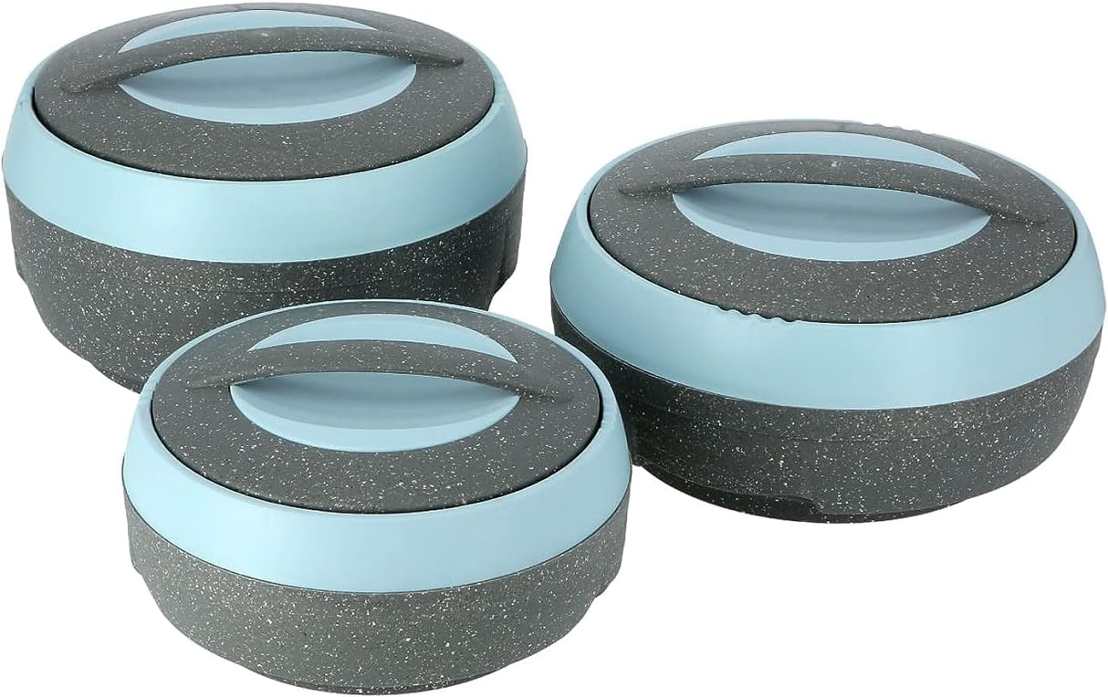 ROYALFORD Cosmos Insulated Casserole Set 3pcs(1500ml, 2500ml, 3500ml), Stainless Steel Inner Casting, Blue and Grey - Al Kabayel Discount CentreROYALFORD Cosmos Insulated Casserole Set 3pcs(1500ml, 2500ml, 3500ml), Stainless Steel Inner Casting, Blue and GreyCasseroles & Stock PotsROYALFORDAl Kabayel Discount Centre