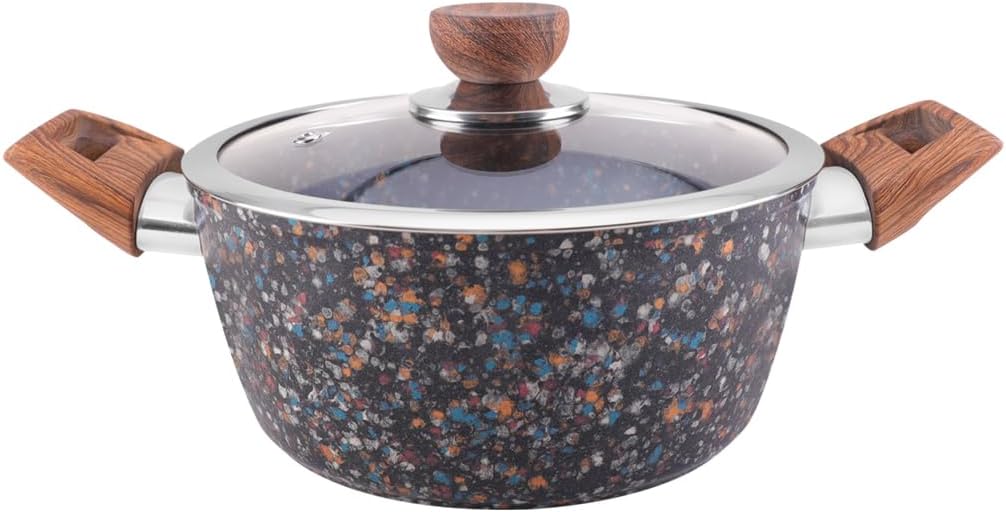 ROYALFORD Forged Aluminum Casserole 28cm, Mult - Stone Granite Coating, Induction Compatible - Al Kabayel Discount CentreROYALFORD Forged Aluminum Casserole 28cm, Mult - Stone Granite Coating, Induction CompatibleCasseroles & Stock PotsROYALFORDAl Kabayel Discount Centre