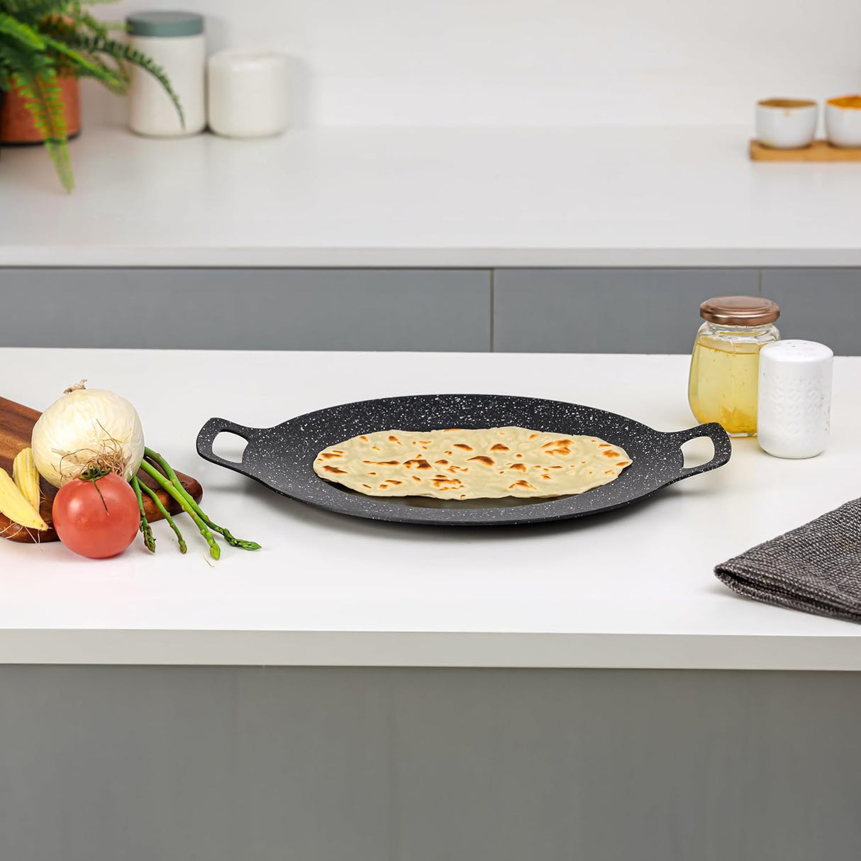 Royalford Granite Coated Aluminium Deep Tawa 30cm, Induction Campatible, RF12506 - Al Kabayel Discount CentreRoyalford Granite Coated Aluminium Deep Tawa 30cm, Induction Campatible, RF12506Frying Pans & SkilletsROYALFORDAl Kabayel Discount Centre