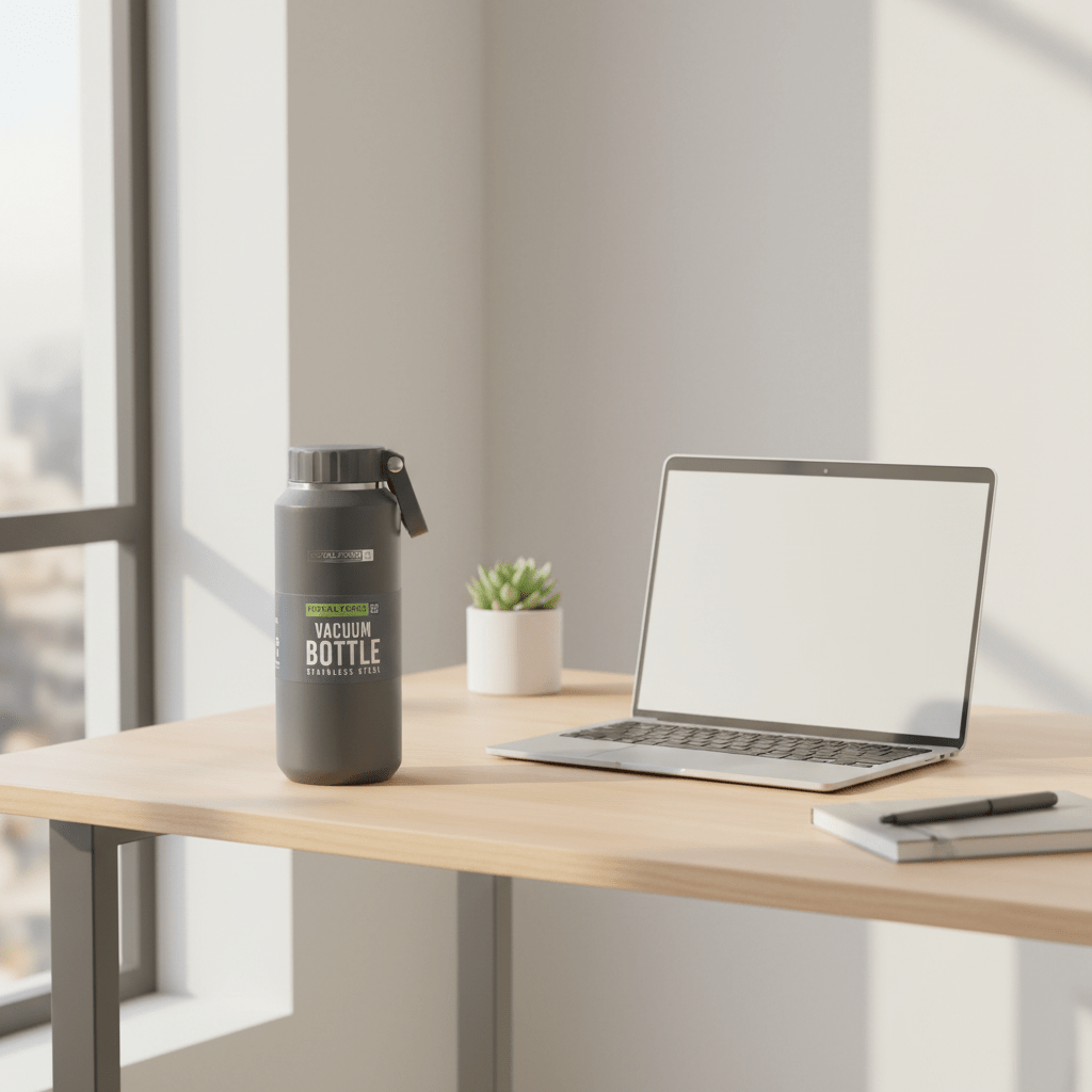 Royalford Grey Stainless Steel Vacuum Bottle - 500ml - Al Kabayel Discount CentreRoyalford Grey Stainless Steel Vacuum Bottle - 500mlWater BottlesROYALFORDAl Kabayel Discount Centre