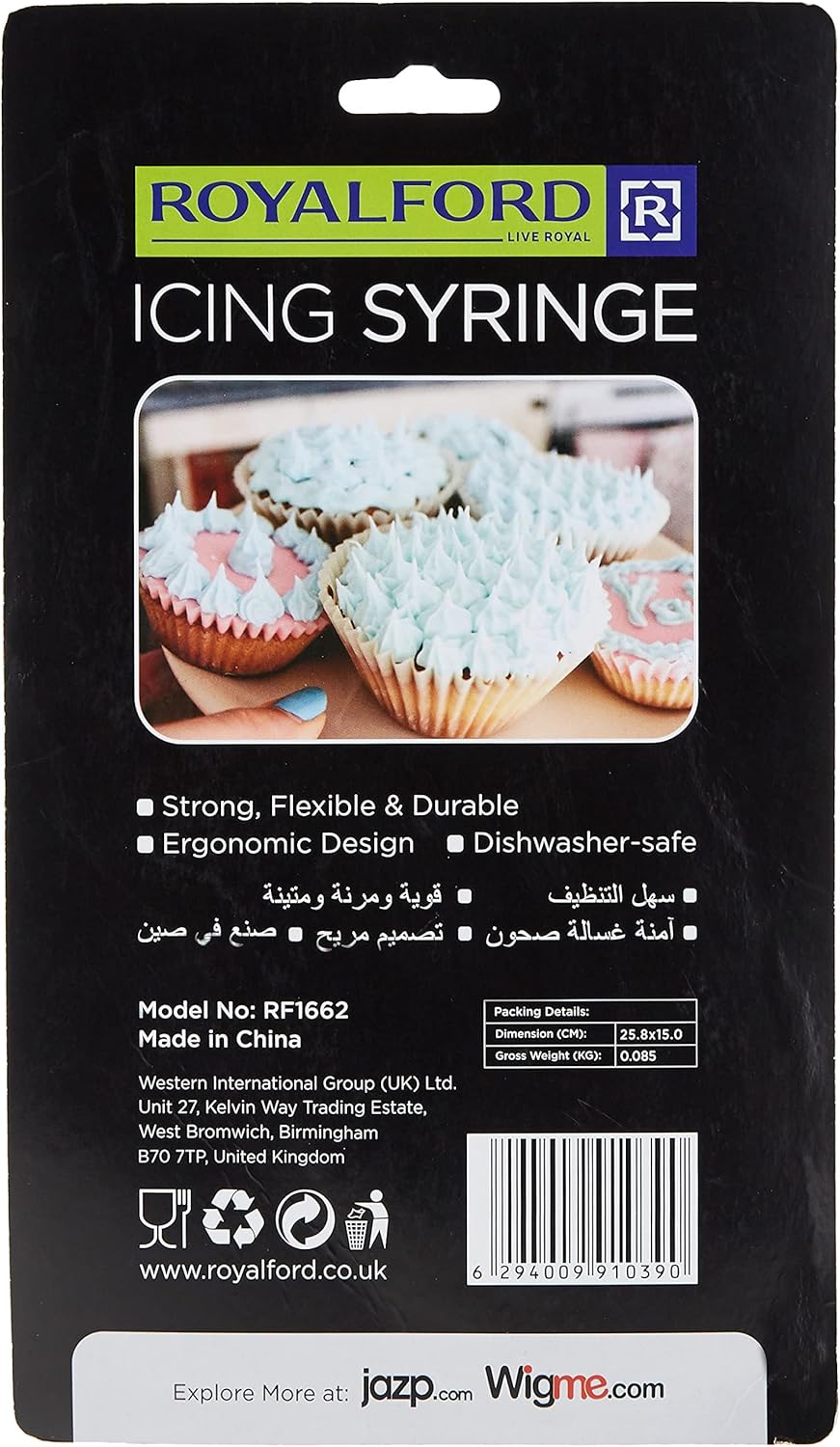 Royalford Icing Syringe with 5 Nozzles and Flower Nail - Al Kabayel Discount CentreRoyalford Icing Syringe with 5 Nozzles and Flower NailCookware AccessoriesROYALFORDAl Kabayel Discount Centre