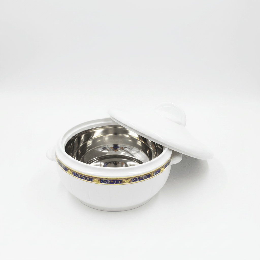Royalford Large Capacity Insulated Casserole with Plastic Exterior and Steel Inner Classic White Finish 6000 ml - Al Kabayel Discount CentreRoyalford Large Capacity Insulated Casserole with Plastic Exterior and Steel Inner Classic White Finish 6000 mlCasserolesROYALFORDAl Kabayel Discount Centre