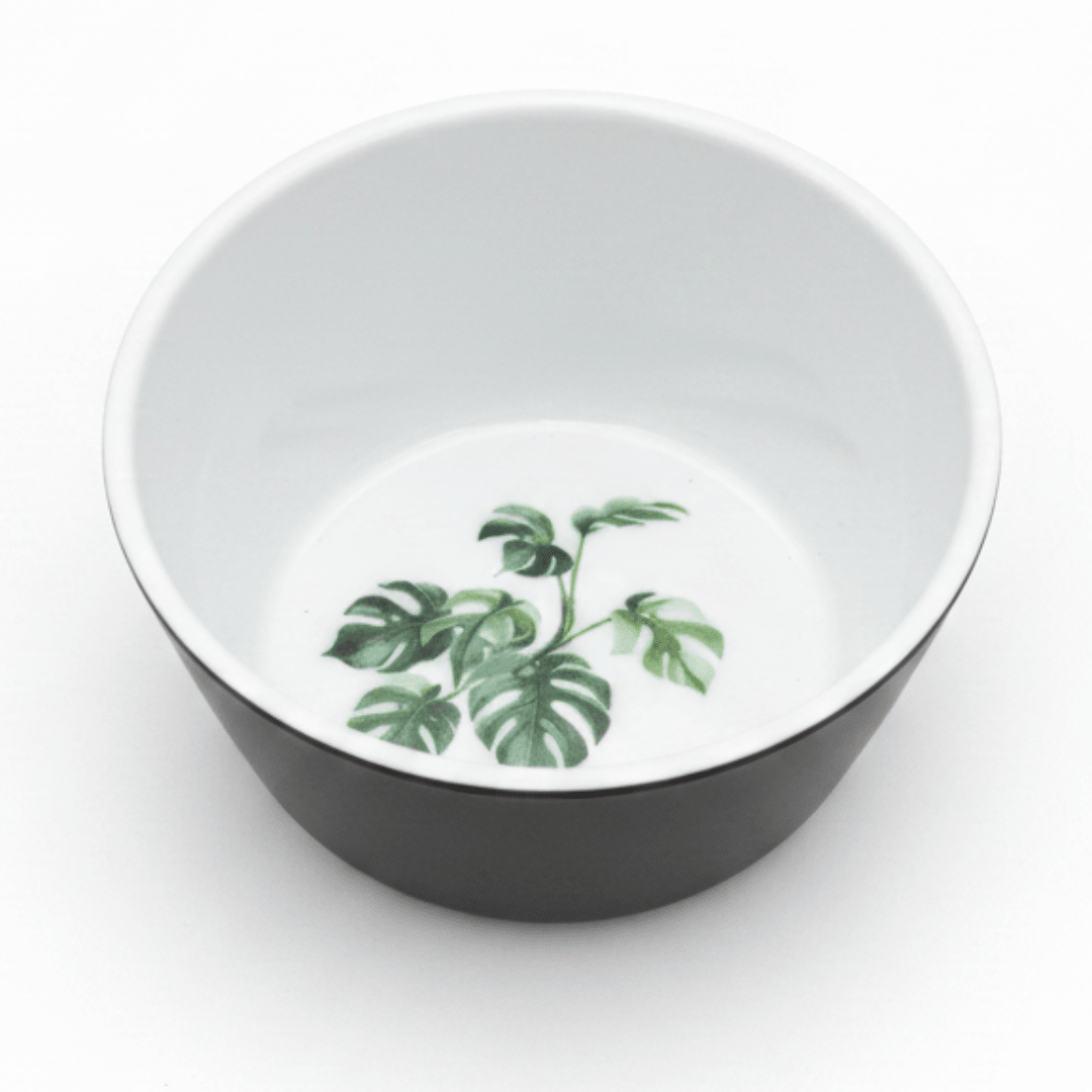 Royalford Melamine Bowl — Black & White with Green Leaf Design 4.5 Inch - Al Kabayel Discount CentreRoyalford Melamine Bowl — Black & White with Green Leaf Design 4.5 InchBowlsROYALFORDAl Kabayel Discount Centre
