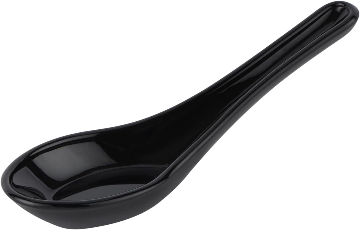 Royalford Opalware Soup Spoon RF11908 Korean Spoons Ramen Spoons for Cereal Stews Ramen Pho Wonton Dumpling Miso, Dishwasher Safe - 10CM - Black - Al Kabayel Discount CentreRoyalford Opalware Soup Spoon RF11908 Korean Spoons Ramen Spoons for Cereal Stews Ramen Pho Wonton Dumpling Miso, Dishwasher Safe - 10CM - BlackCookware AccessoriesROYALFORDAl Kabayel Discount Centre