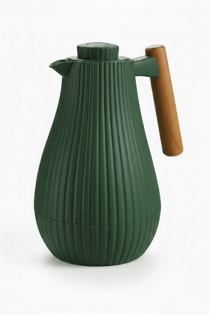 Royalford Premium Vacuum Flask 1L – Dark Green Finish with Wooden Handle ( Color May Vary ) - Al Kabayel Discount CentreRoyalford Premium Vacuum Flask 1L – Dark Green Finish with Wooden Handle ( Color May Vary )ThermosAKDCAl Kabayel Discount Centre