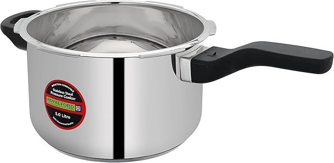 Royalford RF10184 3.0Ltr Stainless Steel Pressure Cooker - Portable Cool Touch Handle With Steam Vent Ideal For Rice, Meat, & More, Multi - Al Kabayel Discount CentreRoyalford RF10184 3.0Ltr Stainless Steel Pressure Cooker - Portable Cool Touch Handle With Steam Vent Ideal For Rice, Meat, & More, MultiPressure CookersROYALFORDAl Kabayel Discount Centre