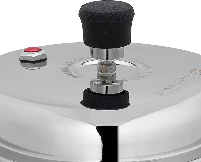 Royalford RF10184 3.0Ltr Stainless Steel Pressure Cooker - Portable Cool Touch Handle With Steam Vent Ideal For Rice, Meat, & More, Multi - Al Kabayel Discount CentreRoyalford RF10184 3.0Ltr Stainless Steel Pressure Cooker - Portable Cool Touch Handle With Steam Vent Ideal For Rice, Meat, & More, MultiPressure CookersROYALFORDAl Kabayel Discount Centre