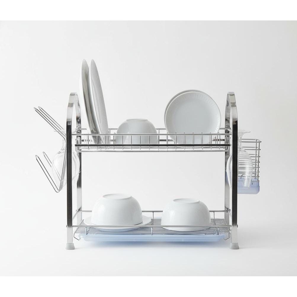 ROYALFORD RF2563 Wall Hanging 2 - Layer Dish Rack – Aluminum Kitchen Drying Stand with Drip Tray, 540 x 252 x 378 mm - Al Kabayel Discount CentreROYALFORD RF2563 Wall Hanging 2 - Layer Dish Rack – Aluminum Kitchen Drying Stand with Drip Tray, 540 x 252 x 378 mmOrganizers & AccessoriesROYALFORDAl Kabayel Discount Centre