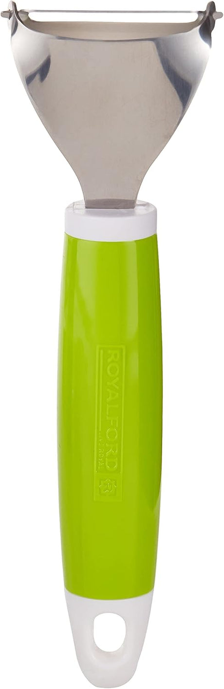 Royalford Stainless Steel Triangle Peeler - 19cmX5.5cm - Green&White - Al Kabayel Discount CentreRoyalford Stainless Steel Triangle Peeler - 19cmX5.5cm - Green&WhiteKitchen Utensils & GadgetsROYALFORDAl Kabayel Discount Centre