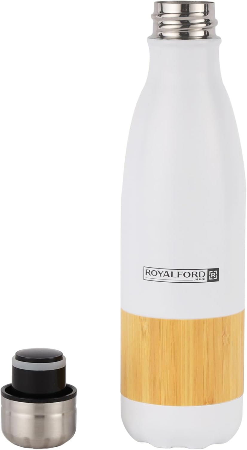 Royalford Stainless Steel Vacuum Bottle RF12329 Preserves the Flavor and Freshness, Unbreakable Portable, Leak - Resistant and Light - Weight - 750ML - Al Kabayel Discount CentreRoyalford Stainless Steel Vacuum Bottle RF12329 Preserves the Flavor and Freshness, Unbreakable Portable, Leak - Resistant and Light - Weight - 750MLWater BottlesROYALFORDAl Kabayel Discount Centre