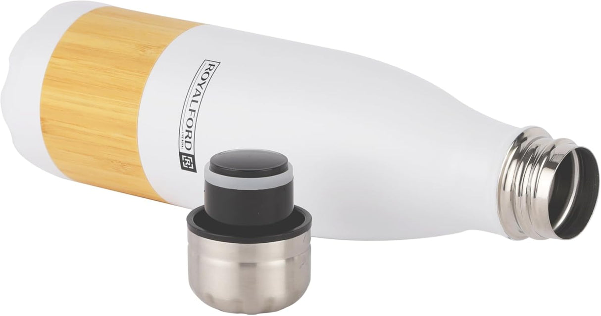 Royalford Stainless Steel Vacuum Bottle RF12329 Preserves the Flavor and Freshness, Unbreakable Portable, Leak - Resistant and Light - Weight - 750ML - Al Kabayel Discount CentreRoyalford Stainless Steel Vacuum Bottle RF12329 Preserves the Flavor and Freshness, Unbreakable Portable, Leak - Resistant and Light - Weight - 750MLWater BottlesROYALFORDAl Kabayel Discount Centre