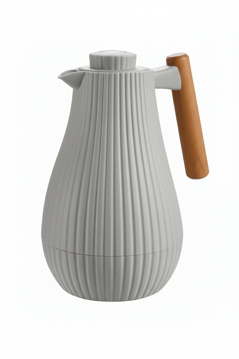 Royalford Thermal Vacuum Flask 1000ml – Grey Body with Wooden Handle ( Color May Vary ) - Al Kabayel Discount CentreRoyalford Thermal Vacuum Flask 1000ml – Grey Body with Wooden Handle ( Color May Vary )ThermosAKDCAl Kabayel Discount Centre