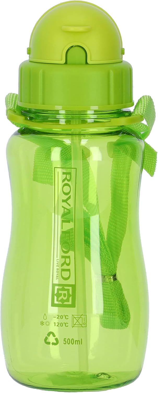 Royalford Transparent Water Bottle 500ml, Durable & Leakproof, Suitable for Hot&Cold Drinks, Eco - Friendly, Green - Al Kabayel Discount CentreRoyalford Transparent Water Bottle 500ml, Durable & Leakproof, Suitable for Hot&Cold Drinks, Eco - Friendly, GreenWater BottlesROYALFORDAl Kabayel Discount Centre