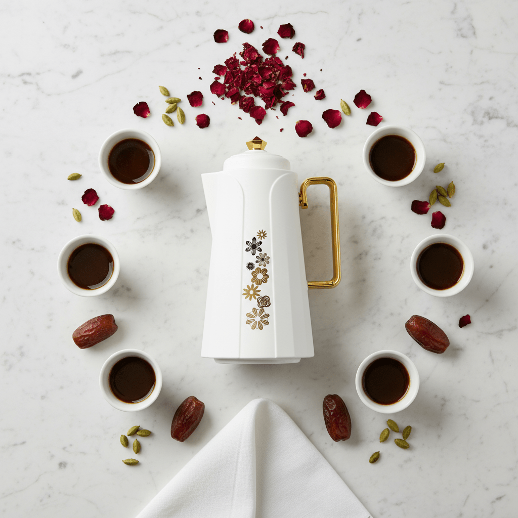 Royalford Vacuum Flask 1L – Off - White & Gold Floral - Al Kabayel Discount CentreRoyalford Vacuum Flask 1L – Off - White & Gold FloralThermosROYALFORDAl Kabayel Discount Centre