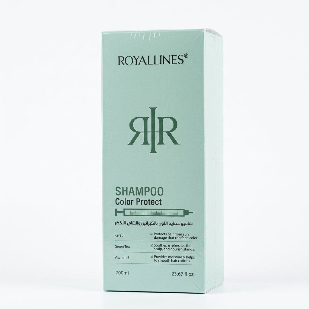 Royallines Keratin & Green Tea Color Protect Shampoo 700ml - Al Kabayel Discount CentreRoyallines Keratin & Green Tea Color Protect Shampoo 700mlShampoo/ConditionerROYALLINESAl Kabayel Discount Centre