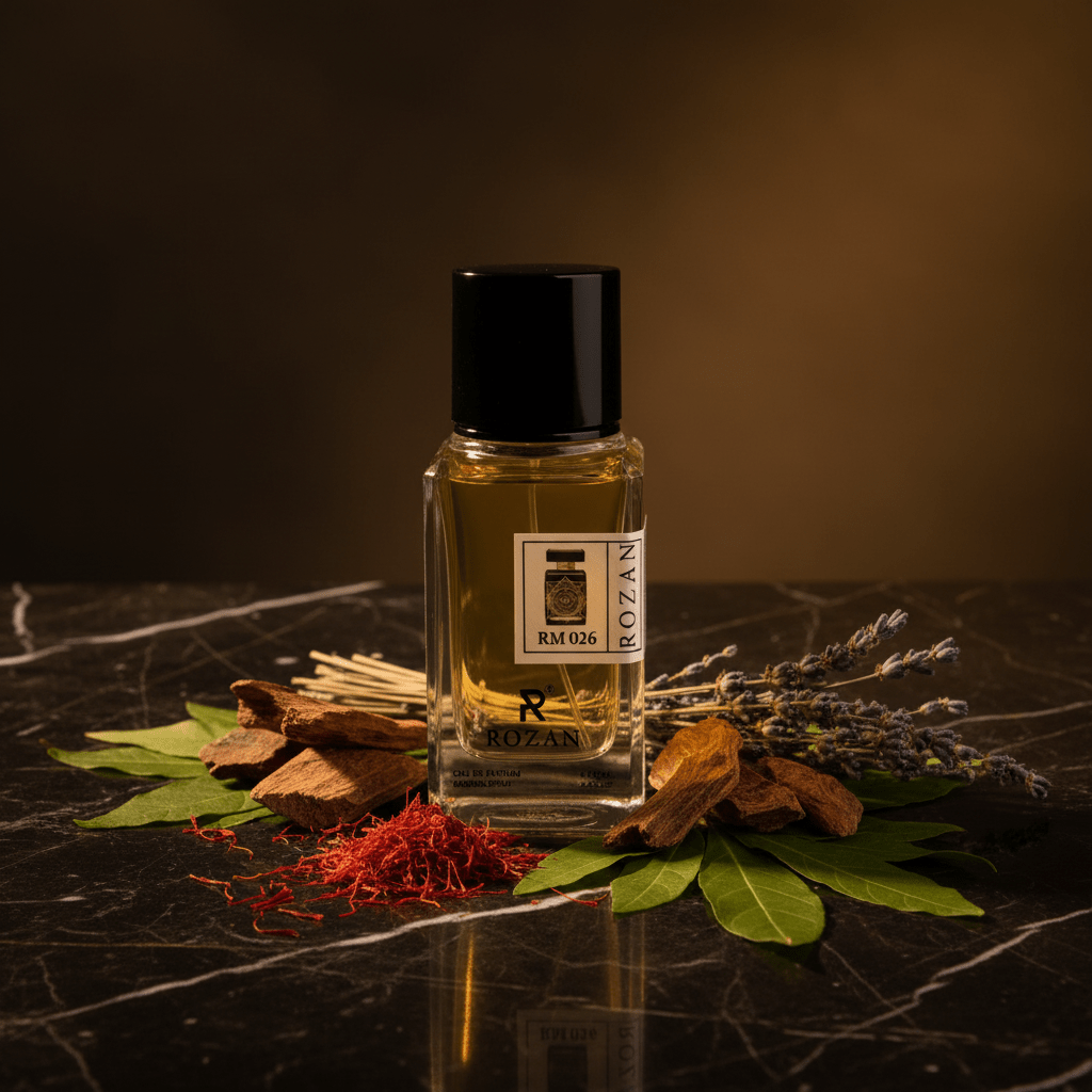 Rozan RM 026 Eau de Parfum 100ml – Unisex Luxury Fragrance with Saffron, Oud & Patchouli | Natural Spray | Inspired Version | - Al Kabayel Discount CentreRozan RM 026 Eau de Parfum 100ml – Unisex Luxury Fragrance with Saffron, Oud & Patchouli | Natural Spray | Inspired Version |PerfumesROZANAl Kabayel Discount Centre