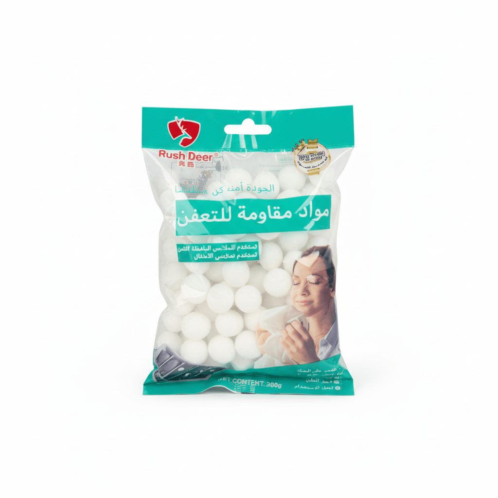 Rush Deer Naphthalene Balls 300gm, White - Al Kabayel Discount CentreRush Deer Naphthalene Balls 300gm, WhiteHousehold CleaningRUSH DEERAl Kabayel Discount Centre