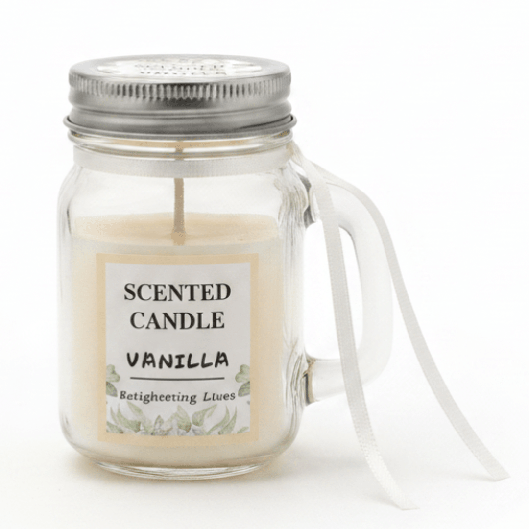Sakha Vanilla Scented Candle — Glass Jar | 9cm - Al Kabayel Discount CentreSakha Vanilla Scented Candle — Glass Jar | 9cmHome FragrancesSAKHAAl Kabayel Discount Centre