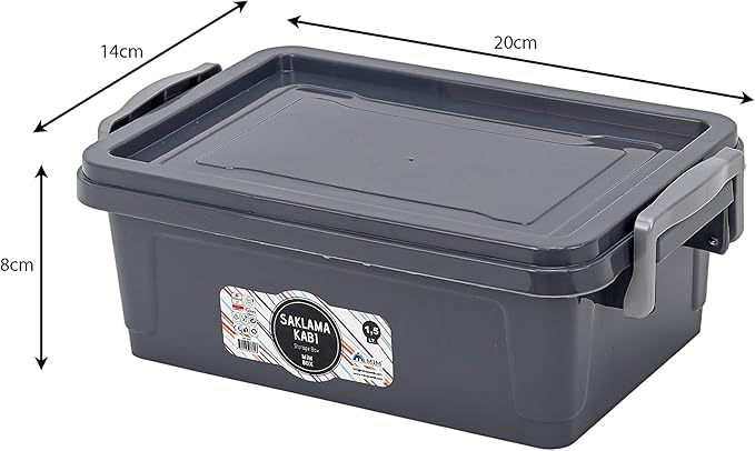 Saklama kabi Storage Box with Lid & Latching Capacity - 1.5 L - Al Kabayel Discount CentreSaklama kabi Storage Box with Lid & Latching Capacity - 1.5 LOrganizers & AccessoriesSAKLAMA KABIAl Kabayel Discount Centre
