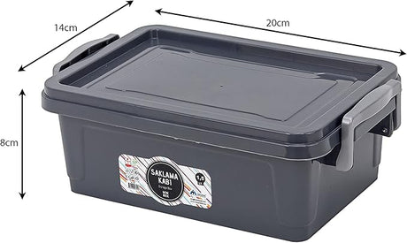 Saklama kabi Storage Box with Lid & Latching Capacity - 1.5 L - Al Kabayel Discount CentreSaklama kabi Storage Box with Lid & Latching Capacity - 1.5 LOrganizers & AccessoriesSAKLAMA KABIAl Kabayel Discount Centre