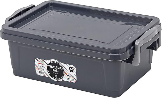 Saklama kabi Storage Box with Lid & Latching Capacity - 1.5 L - Al Kabayel Discount CentreSaklama kabi Storage Box with Lid & Latching Capacity - 1.5 LOrganizers & AccessoriesSAKLAMA KABIAl Kabayel Discount Centre
