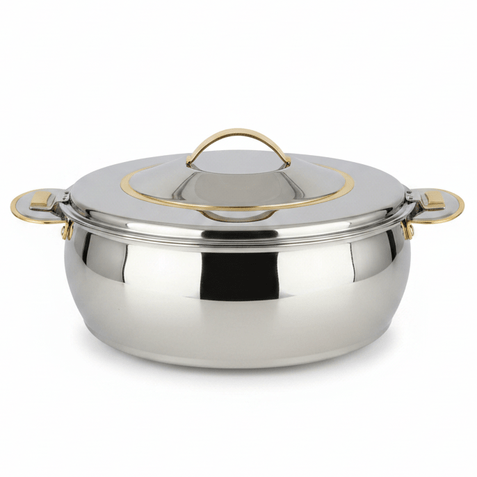 Sanjana Salma Premium Stainless Steel Insulated Hotpot for Everyday Use Medium Capacity Food Warmer 2000 ml - Al Kabayel Discount CentreSanjana Salma Premium Stainless Steel Insulated Hotpot for Everyday Use Medium Capacity Food Warmer 2000 mlCasserolesSANJANAAl Kabayel Discount Centre