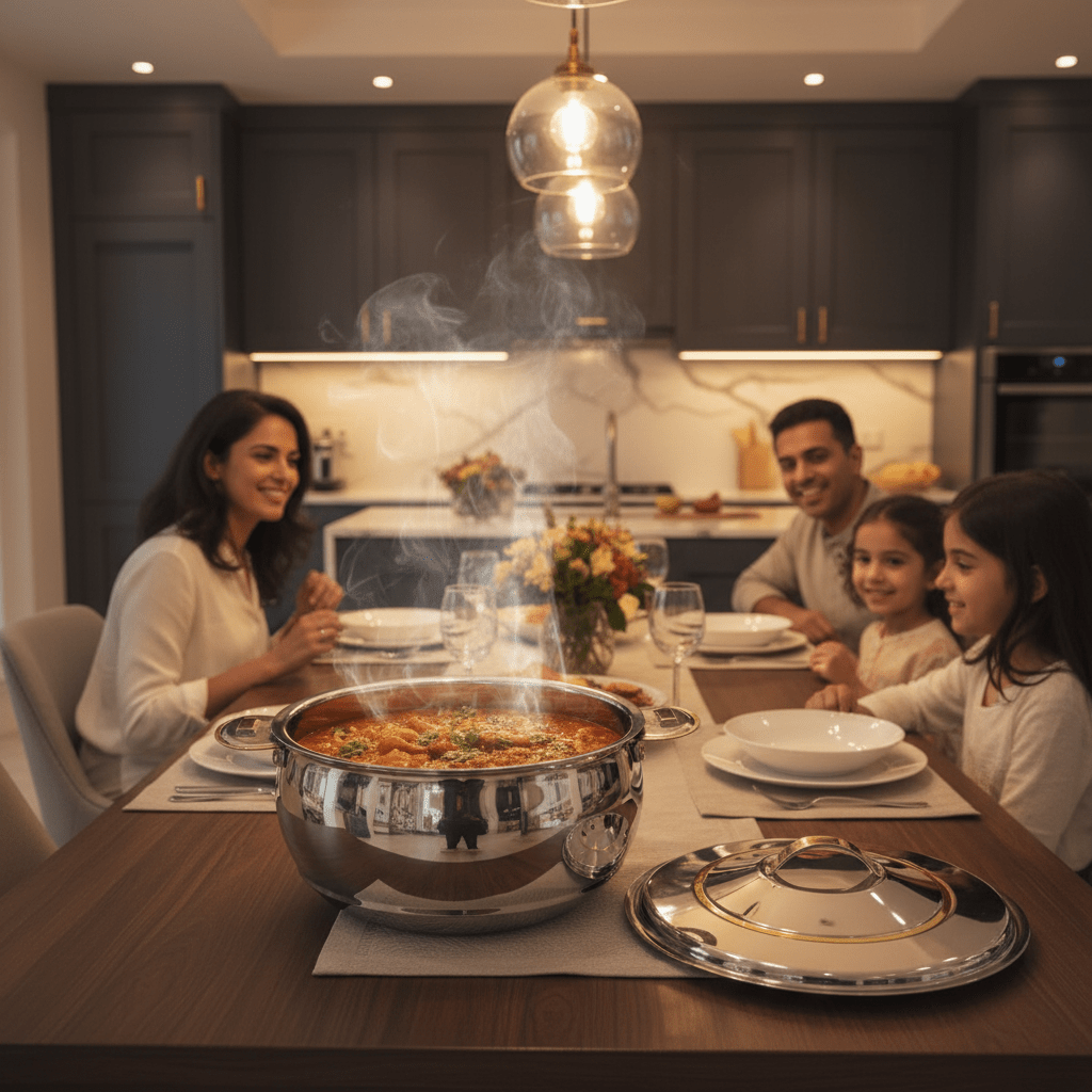 Sanjana Salma Premium Stainless Steel Insulated Hotpot for Everyday Use Medium Capacity Food Warmer 2000 ml - Al Kabayel Discount CentreSanjana Salma Premium Stainless Steel Insulated Hotpot for Everyday Use Medium Capacity Food Warmer 2000 mlCasserolesSANJANAAl Kabayel Discount Centre
