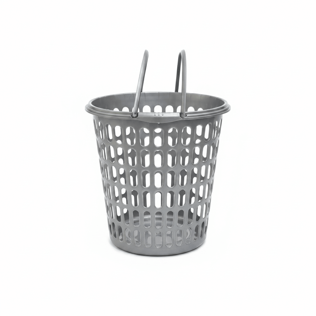 Sarvah Grey Plastic Laundry Basket with Handles - 45×42 cm - Al Kabayel Discount CentreSarvah Grey Plastic Laundry Basket with Handles - 45×42 cmOrganizers & AccessoriesSARVAHAl Kabayel Discount Centre
