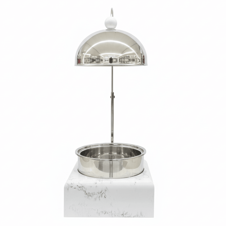 Satin Serve Premium Stainless Steel Chafing Dish with Durable White Melamine Base Catering Buffet Warmer 2.5L - Al Kabayel Discount CentreSatin Serve Premium Stainless Steel Chafing Dish with Durable White Melamine Base Catering Buffet Warmer 2.5LWarmersSATINAl Kabayel Discount Centre