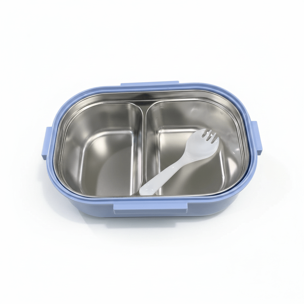 SBC 2-Section Plastic Lunch Box with Spork - 20×13 cm - Al Kabayel Discount CentreSBC 2-Section Plastic Lunch Box with Spork - 20×13 cmLunch BoxSBCAl Kabayel Discount Centre