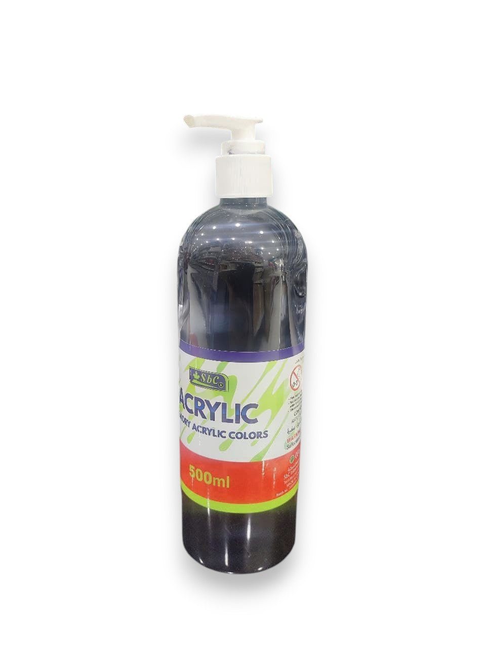 SBC Acrylic Colour 500ml Black - Al Kabayel Discount CentreSBC Acrylic Colour 500ml BlackPaintsSBCAl Kabayel Discount Centre