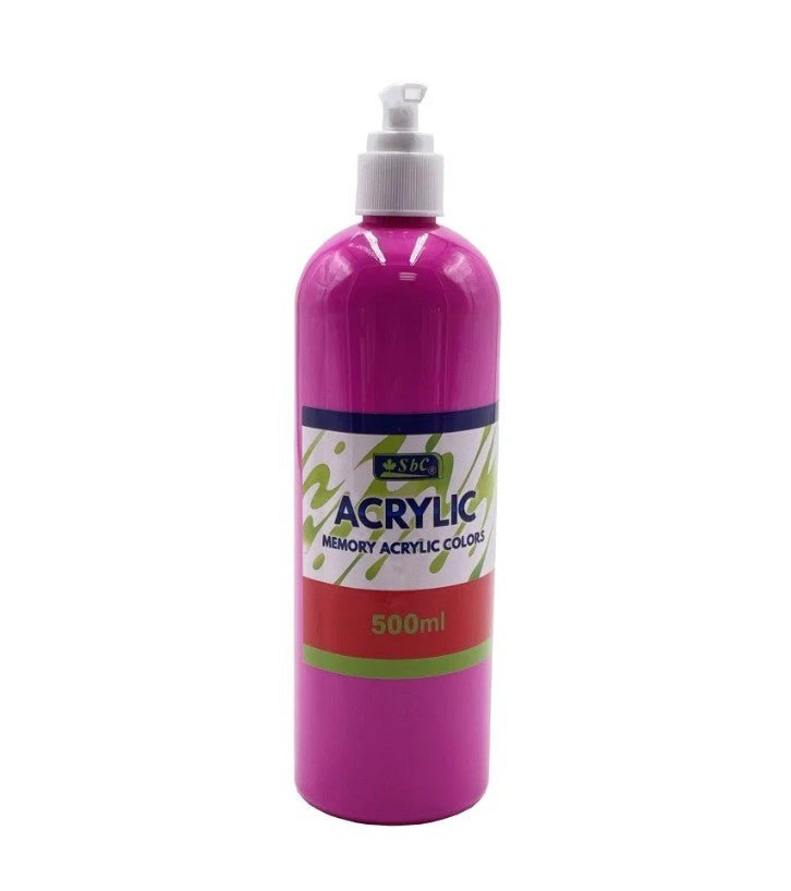SBC Acrylic Colour 500ml Dark Pink - Al Kabayel Discount CentreSBC Acrylic Colour 500ml Dark PinkPaintsSBCAl Kabayel Discount Centre