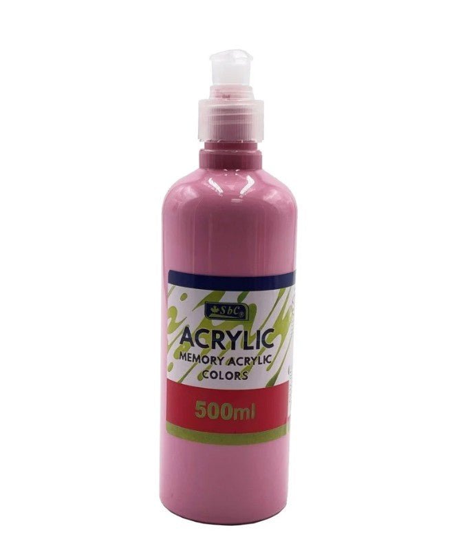 SBC Acrylic Colour 500ml Light Pink - Al Kabayel Discount CentreSBC Acrylic Colour 500ml Light PinkPaintsSBCAl Kabayel Discount Centre