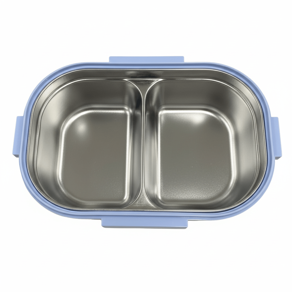 SBC Blue & Green 2-Section Stainless Steel Lunch Box with Spoon – 23×16cm - Al Kabayel Discount CentreSBC Blue & Green 2-Section Stainless Steel Lunch Box with Spoon – 23×16cmLunch BoxSBCAl Kabayel Discount Centre