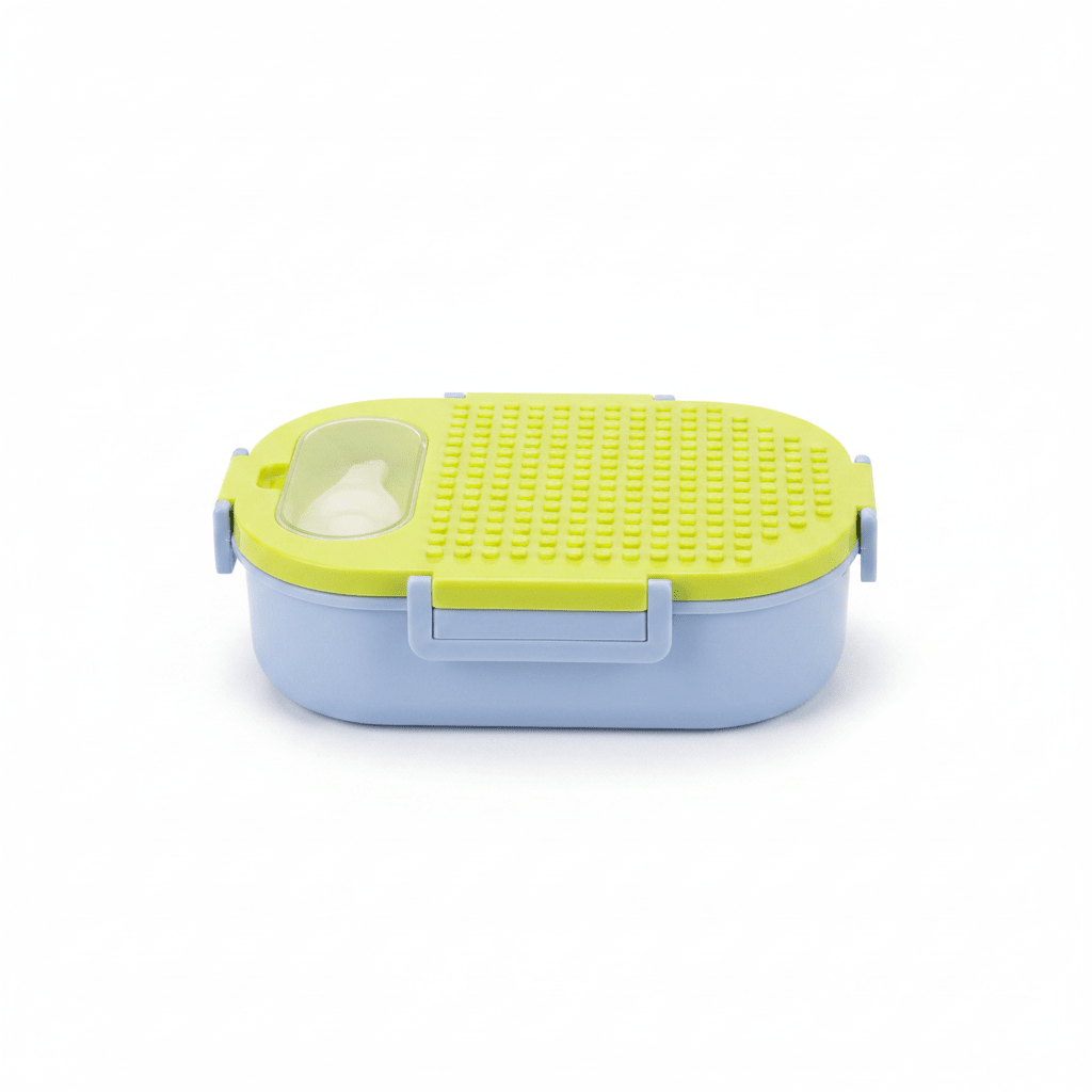 SBC Blue & Green 2-Section Stainless Steel Lunch Box with Spoon – 23×16cm - Al Kabayel Discount CentreSBC Blue & Green 2-Section Stainless Steel Lunch Box with Spoon – 23×16cmLunch BoxSBCAl Kabayel Discount Centre