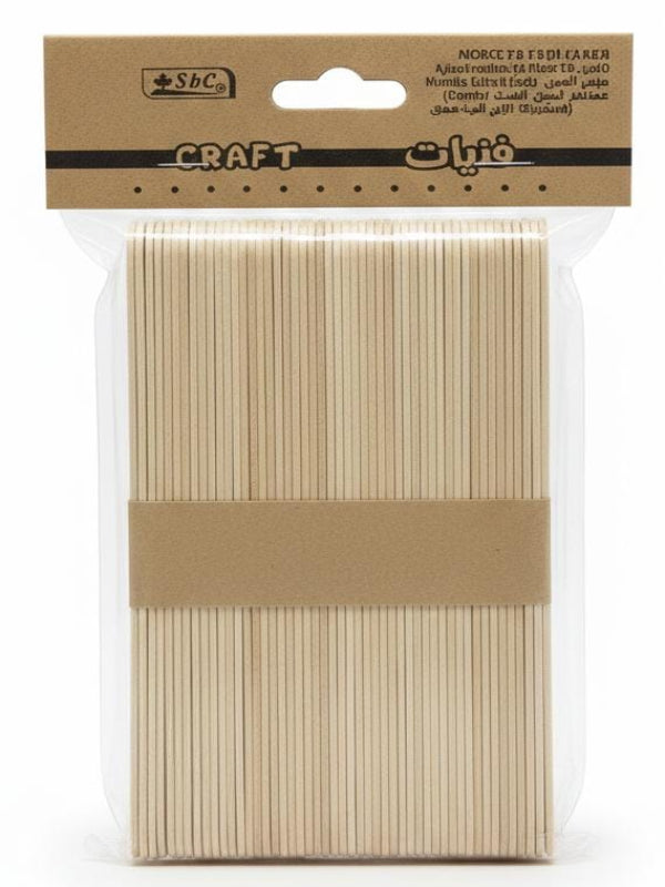 Sbc Classic Wooden Craft Sticks – 50 - Piece DIY Craft Pack - Al Kabayel Discount CentreSbc Classic Wooden Craft Sticks – 50 - Piece DIY Craft PackCraft SuppliesSBCAl Kabayel Discount Centre