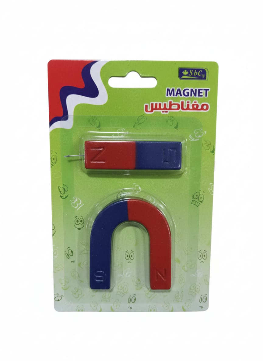 SBC Educational Magnet Learning Set – 2 Piece Science Kit Including Horseshoe Magnet and Bar Magnet for School Experiments and Learning Activities - Al Kabayel Discount CentreSBC Educational Magnet Learning Set – 2 Piece Science Kit Including Horseshoe Magnet and Bar Magnet for School Experiments and Learning ActivitiesstationarySBCAl Kabayel Discount Centre