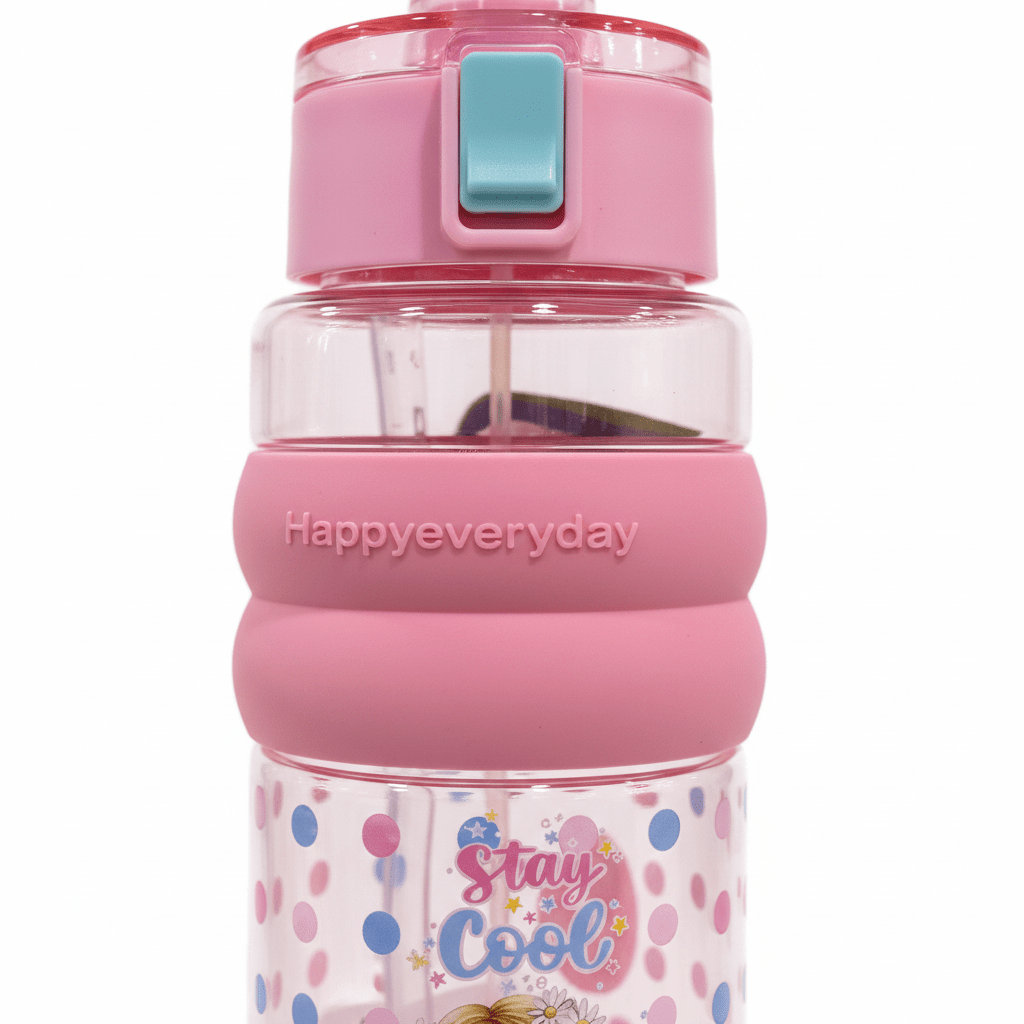 SBC Pink"Happy Everyday" Kids Plastic Water Bottle — 750ml - Al Kabayel Discount CentreSBC Pink"Happy Everyday" Kids Plastic Water Bottle — 750mlWater BottlesSBCAl Kabayel Discount Centre