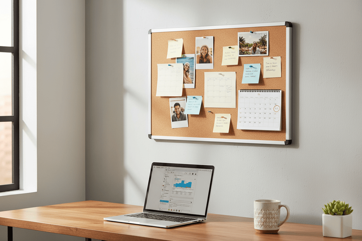 SBC Rectangular Cork Board with Aluminium Frame 60cm*80cm - Al Kabayel Discount CentreSBC Rectangular Cork Board with Aluminium Frame 60cm*80cmPresentation BoardsSBCAl Kabayel Discount Centre
